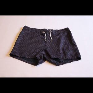 American Apparel polka dot swim trunk